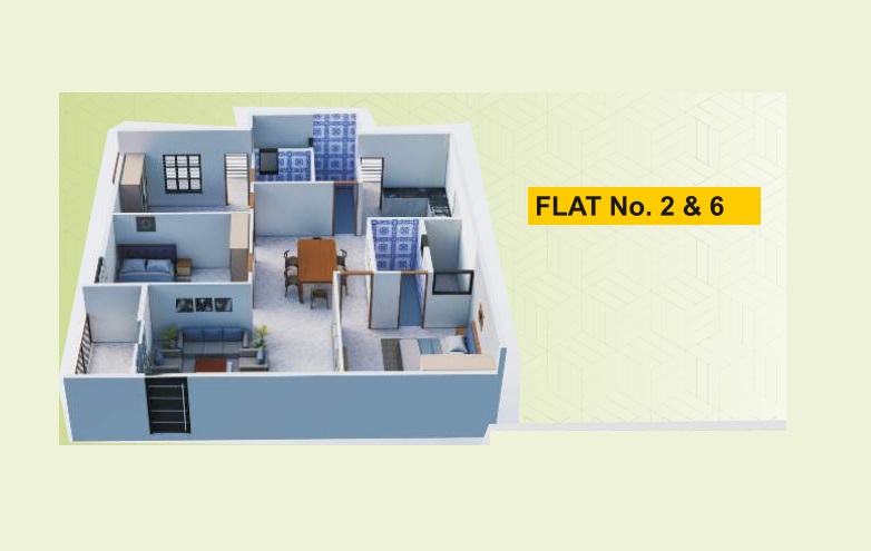 YV Warrior Central Bay 2 BHK Layout