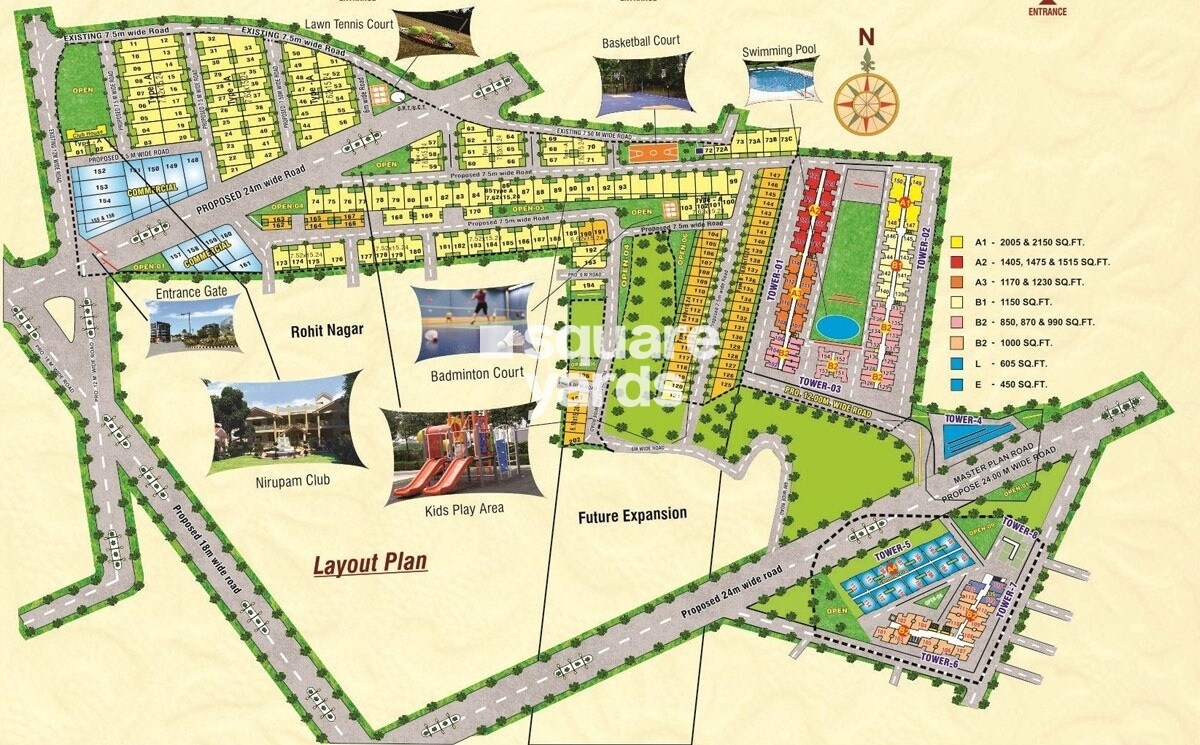 Nirupam Royal Palms Apartments Master Plan Image