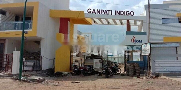 Om Ganpati Indigo Cover Image