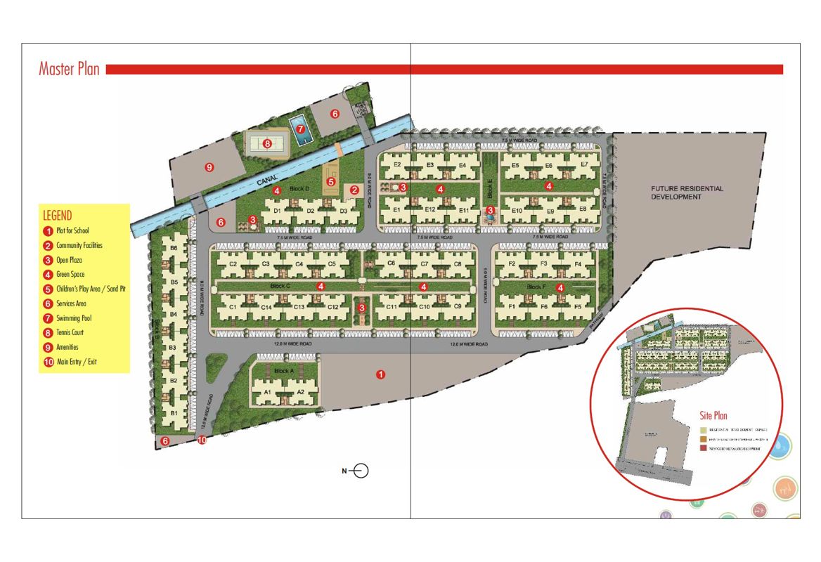 Unitech Unihomes Bhopal Master Plan Image 1