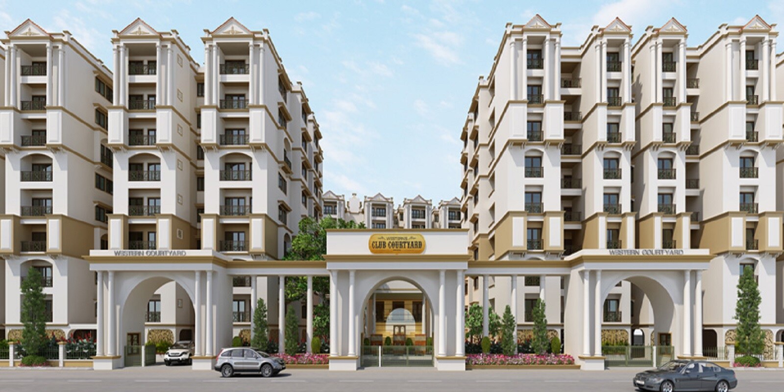 Western Courtyard residential project in Gehun Kheda