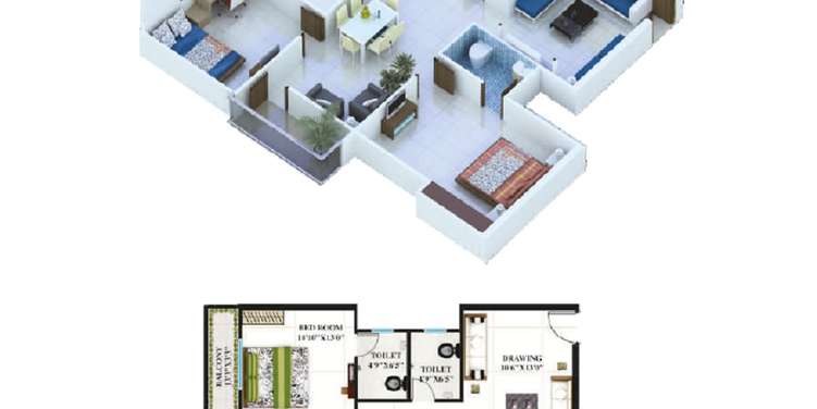 kartik kasturi heights apartment 3 bhk 1425sqft 20243629103614