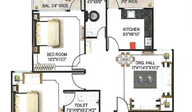 sheetal dham apartment 2 bhk 895sqft 20212214112214