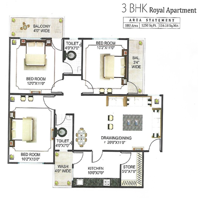 sheetal dham apartment 3 bhk 1250sqft 20212214112254