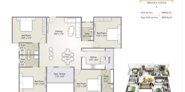 western courtyard apartment 4 bhk 2025sqft 20245727125758