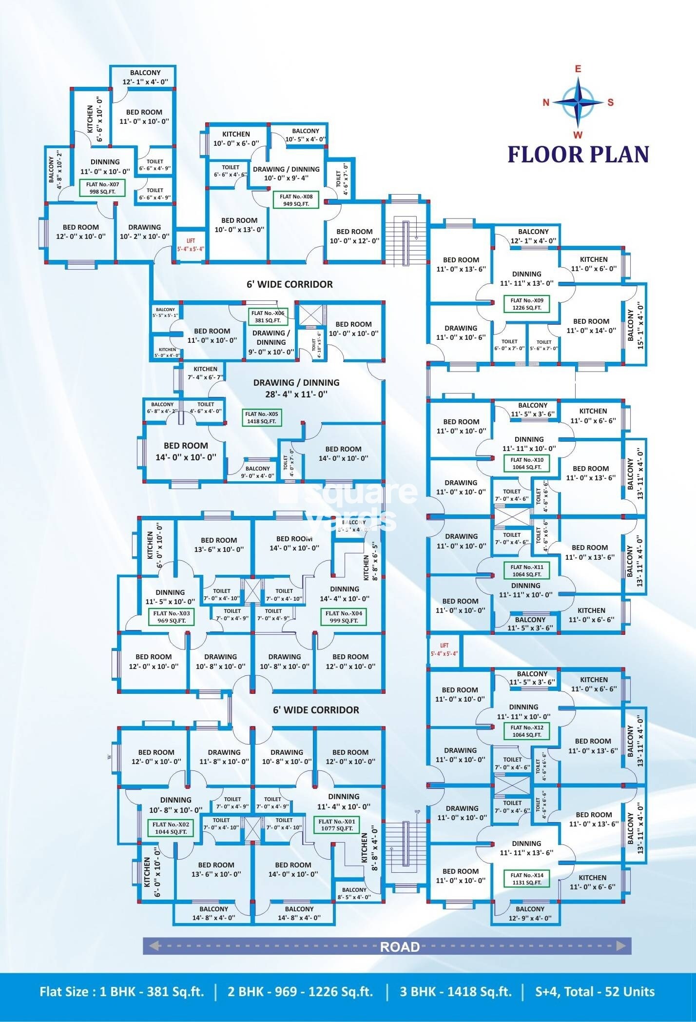 Penguin Tower Floor Plans