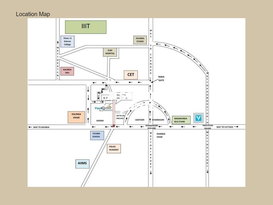 Vipul Gardens Kalinga Nagar Location Image