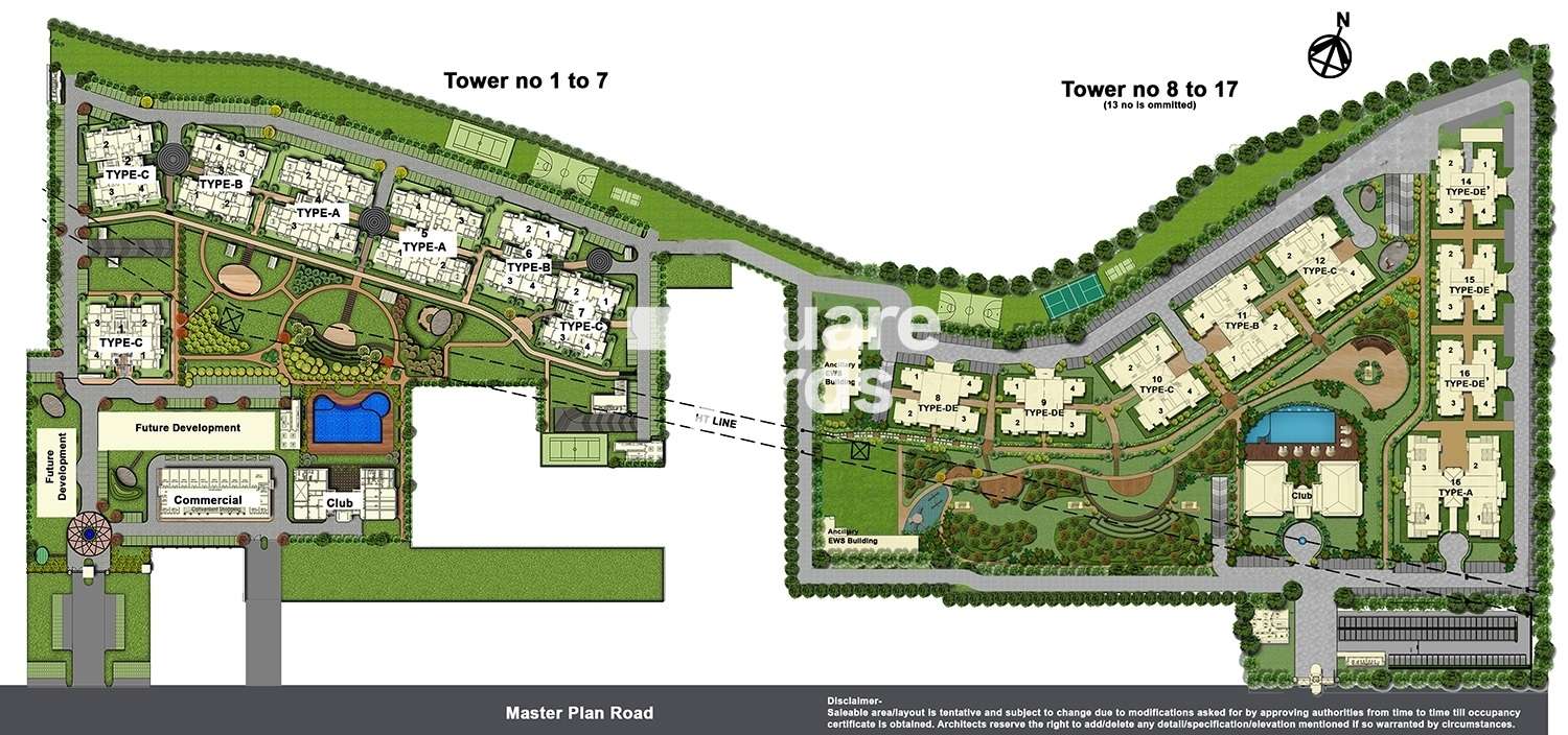 ats golf meadows lifestyle project master plan image1