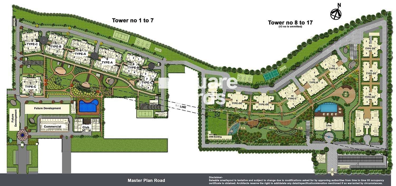 ats golf meadows prelude project master plan image1