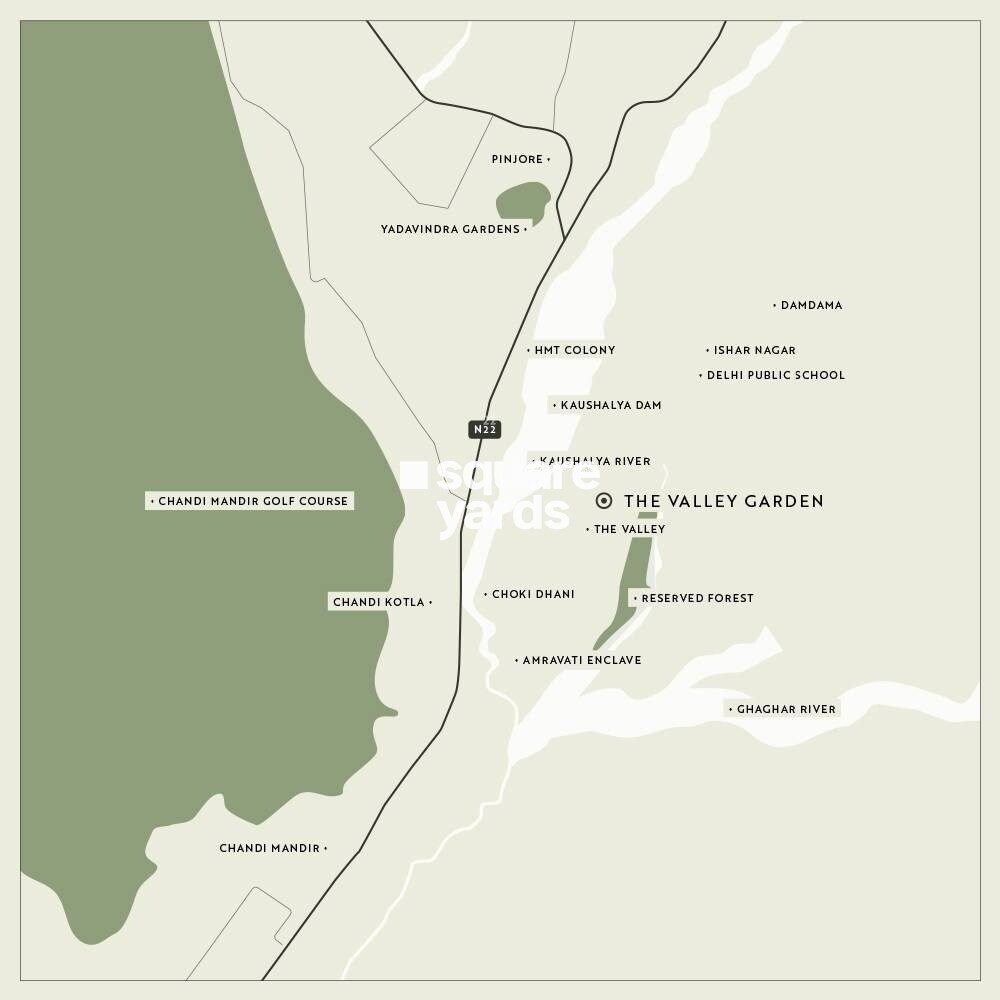 DLF The Valley Gardens Location Image