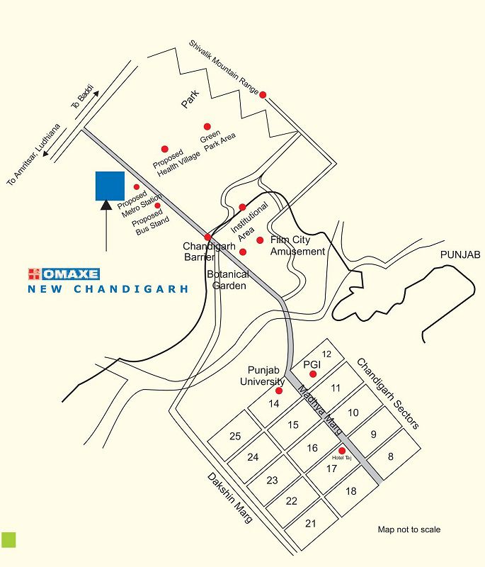 Omaxe New Chandigarh Location Image