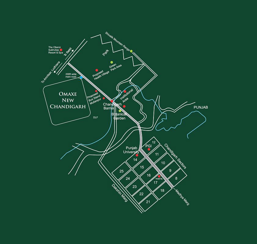 Omaxe The Resort Location Image