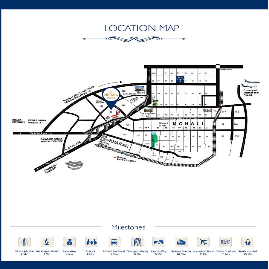 R K Premia Homes Location Image