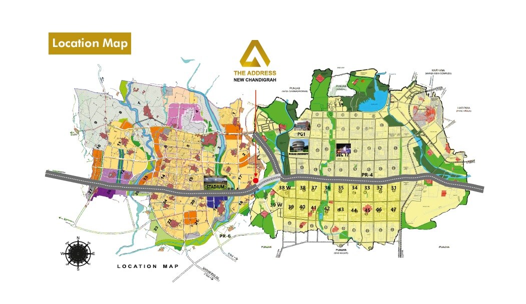 The Address Mullanpur Location Image