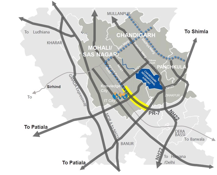 World Trade Center Chandigarh Location Image