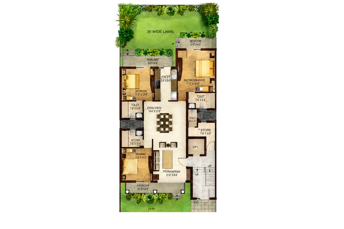 dlf hyde park apartment 3 bhk 1888sqft 20265904025947