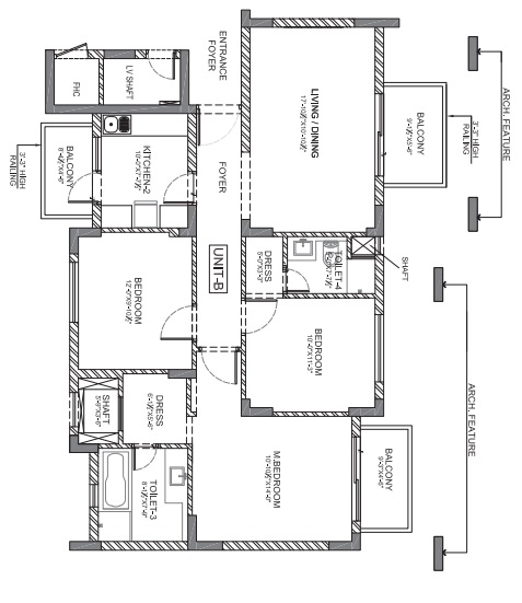 3 BHK 1750 Sq. Ft. Apartment in Emaar The Views