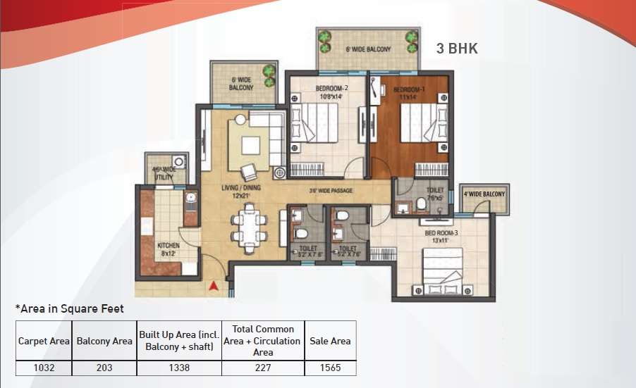 hero homes apartment 3 bhk 1565sqft 20215716145700