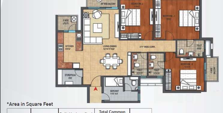 hero homes apartment 3 bhk 1950sqft 20215616145644