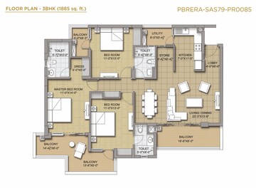  3 BHK Apartment at Sushma Chandigarh Grande, Lohgarh – for Sale