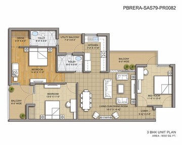  3 BHK Apartment at Sushma Grande Nxt, Lohgarh – for Sale