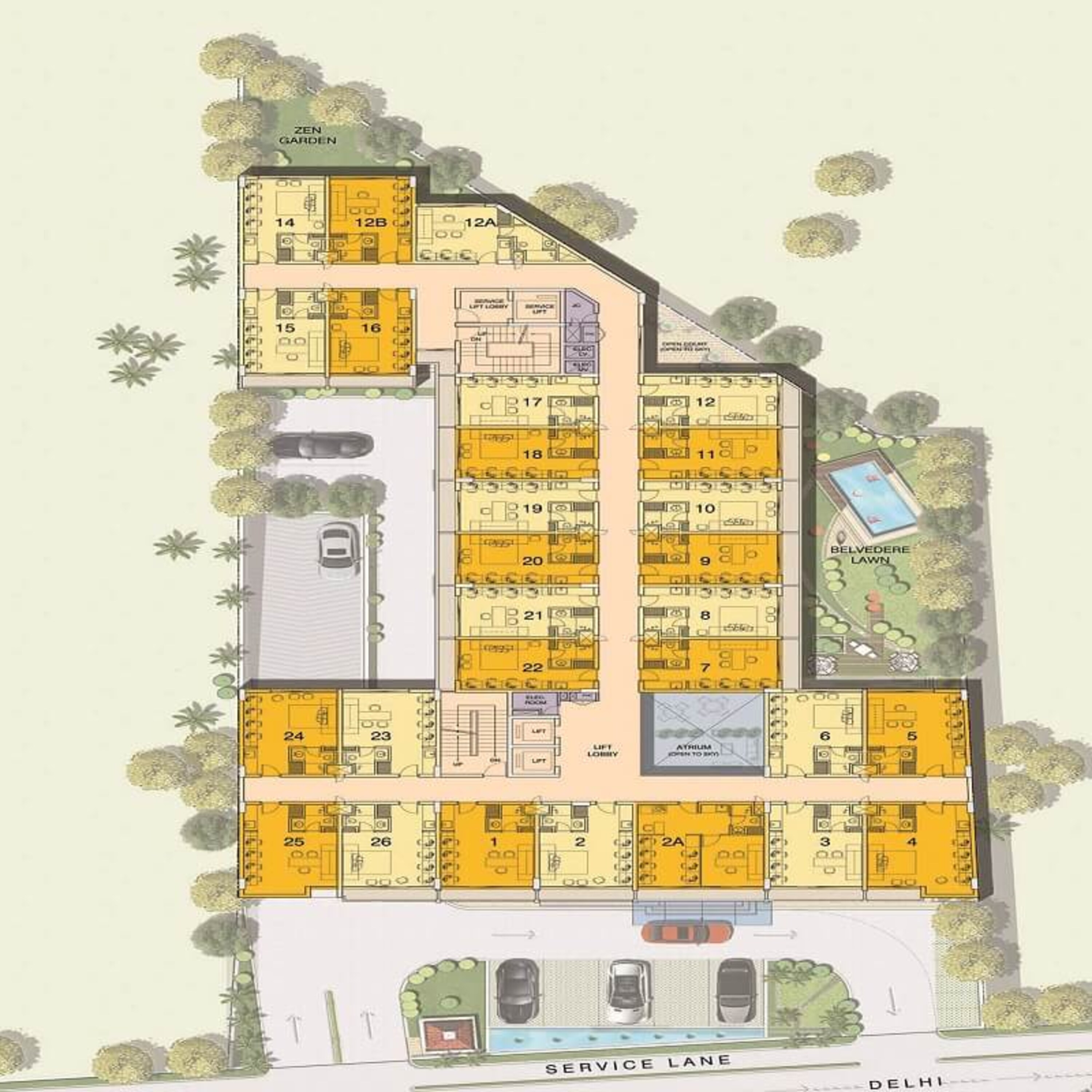 sushma infinium office space 712sqft 1