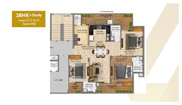  3 BHK Apartment at The Address Mullanpur, North Mullanpur – for Rent