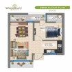 Vaneet Woodbury Homes 1 BHK Layout