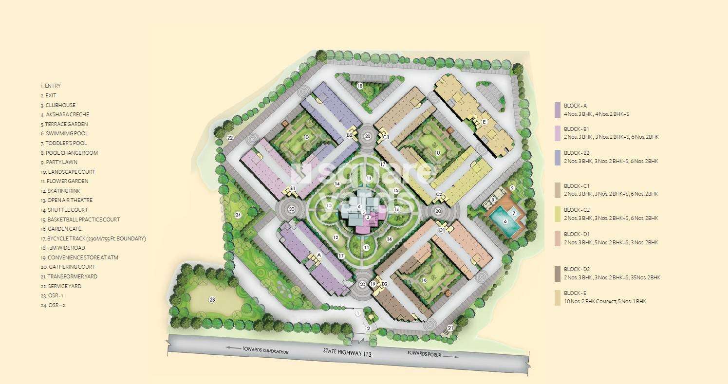 akshaya homes republic project master plan image1 4705
