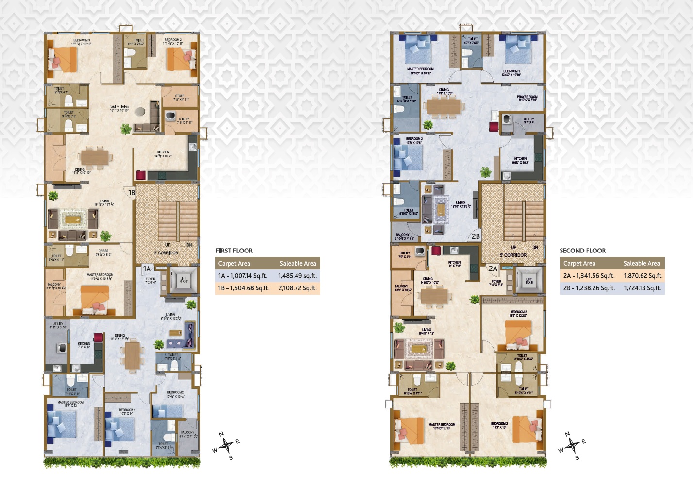 ARC Noor Pearl Floor Plans