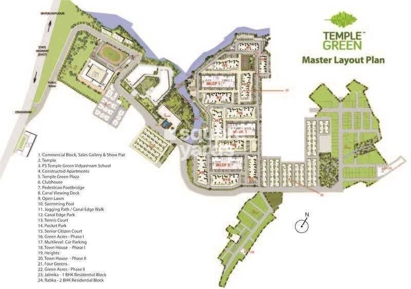 Arun Excello Temple Green Heights Master Plan 1