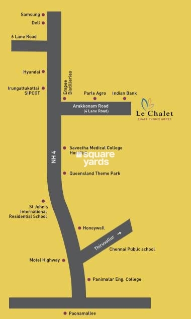 Baashyaam Le Chalet Smart Choice Homes Location Image