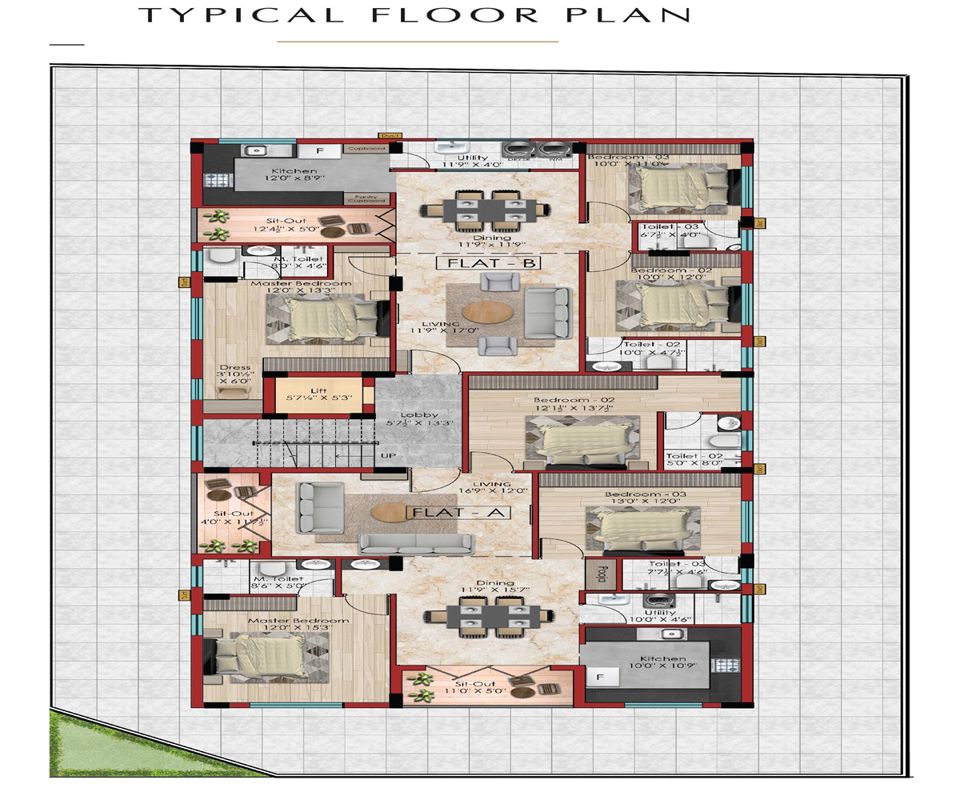 Bhaggyam Radha Vallabh Floor Plans
