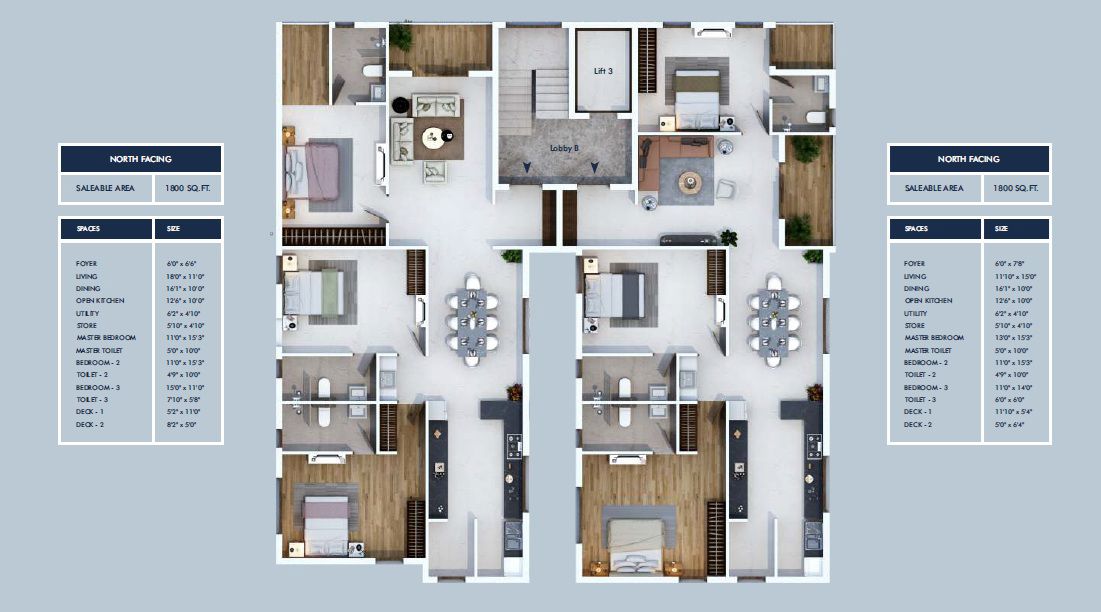 Bluemoon Sea Breeze Floor Plans