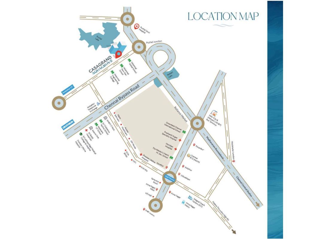 Casagrand Aquagrove Location Image