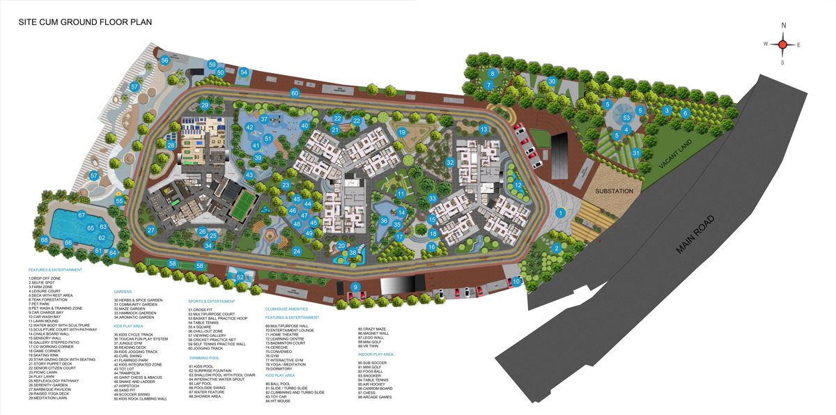 Casagrand Aquagrove Master Plan Image