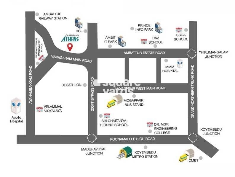 Casagrand Athens Phase II Location Image