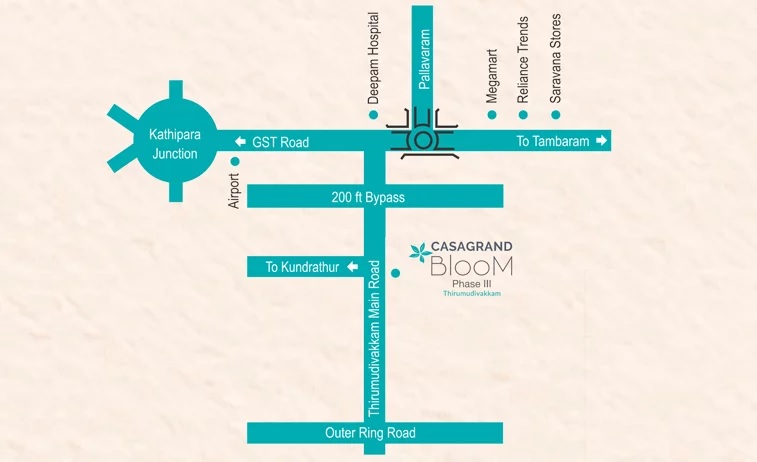 Casagrand Bloom Location Image