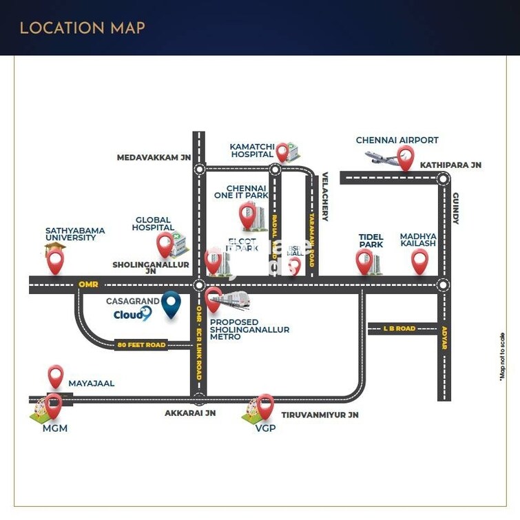 Casagrand Cloud9 Location Image