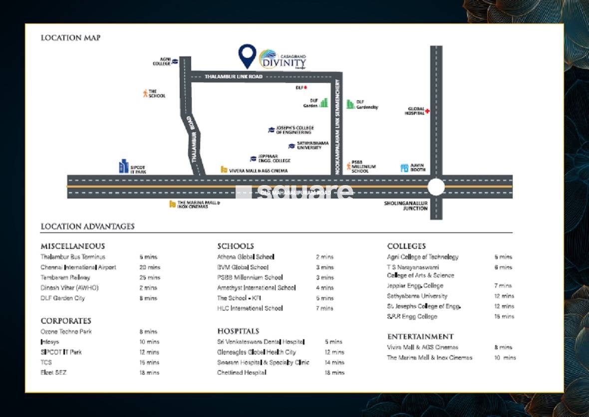 Casagrand Divinity in Navallur, Chennai @ 1.60 Cr - Floor Plans ...