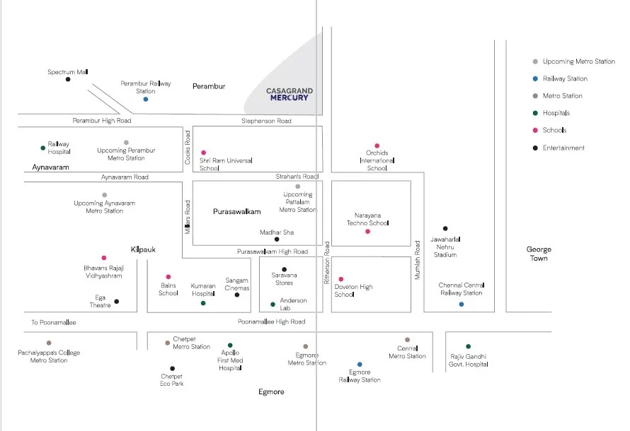 Casagrand Mercury Location Image