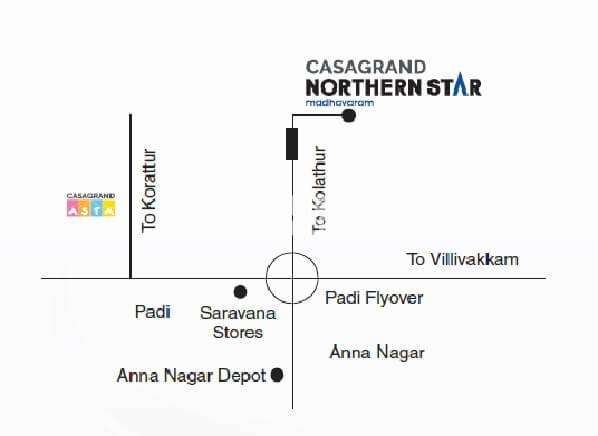 casagrand northern star location image1