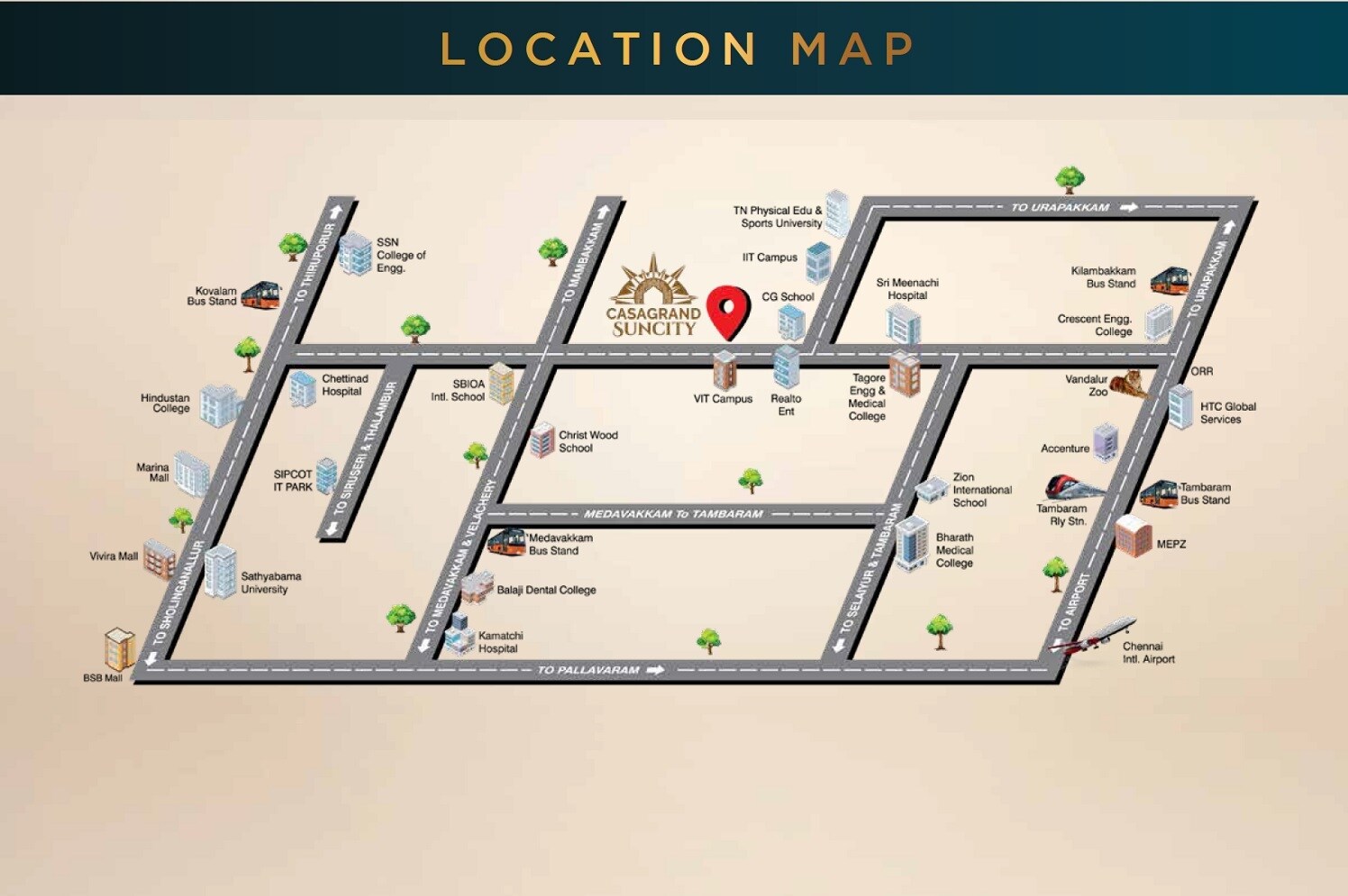 Casagrand Suncity Location Image 2