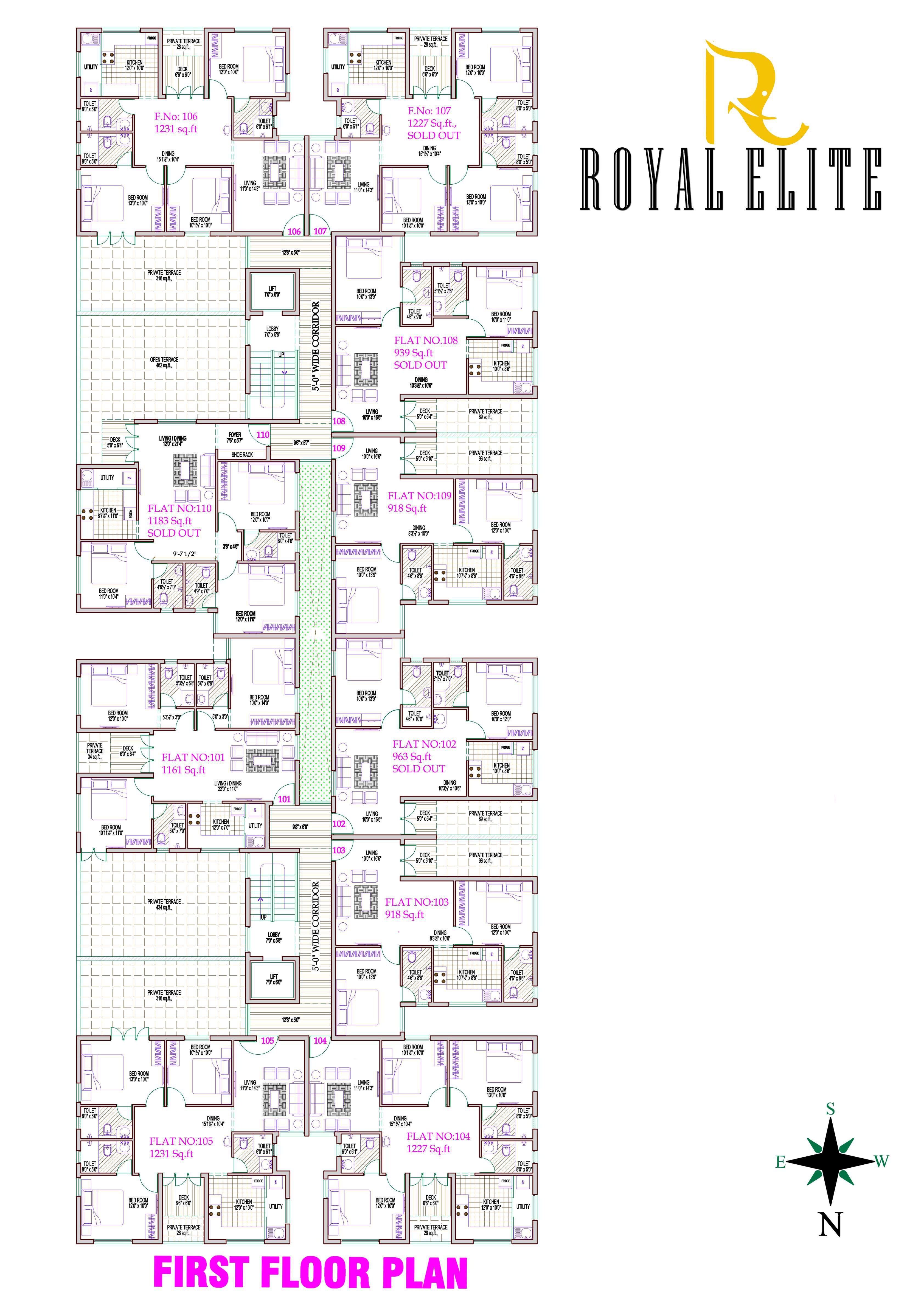 DRK Royal Elite Floor Plans