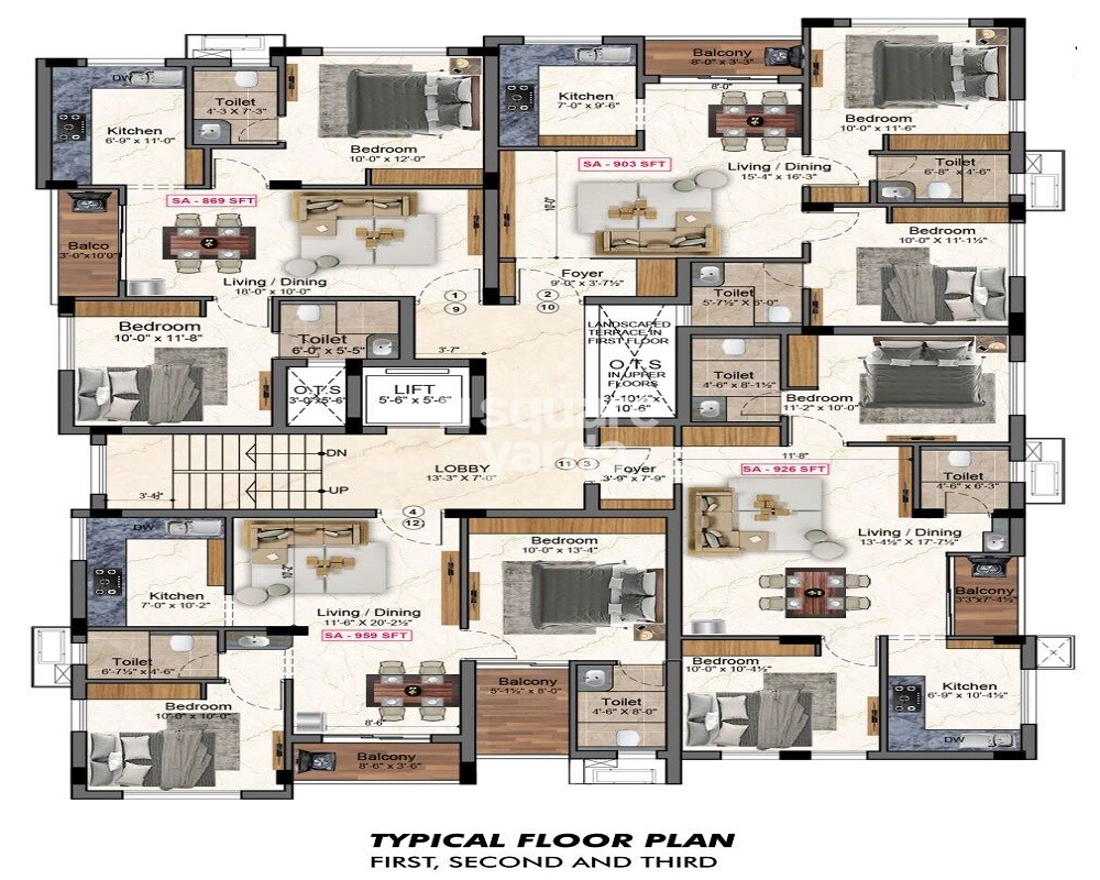 DSG Balaji Sarang Floor Plans