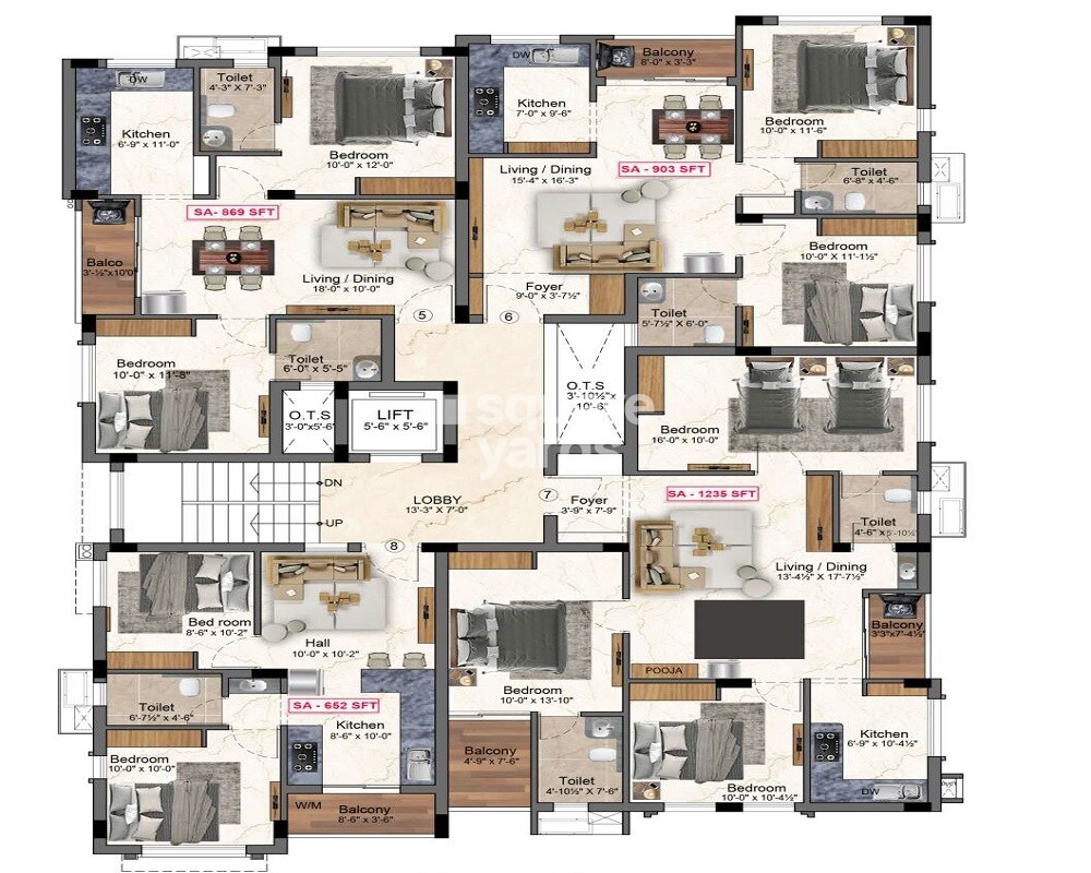 DSG Balaji Sarang Floor Plans