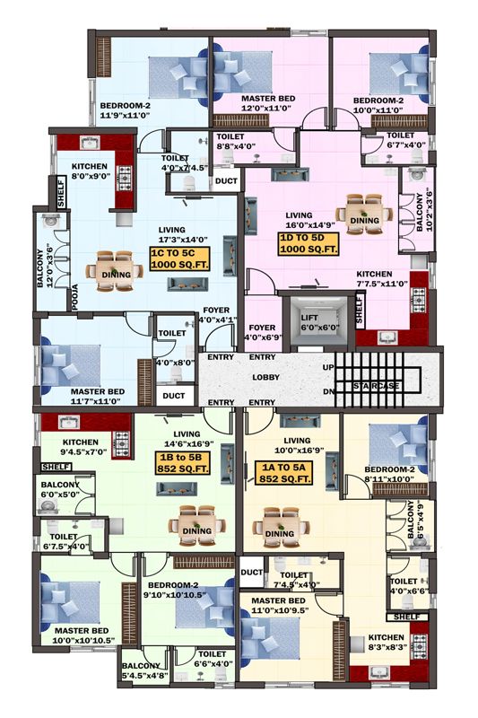 Eeshani Lotus Park Floor Plans