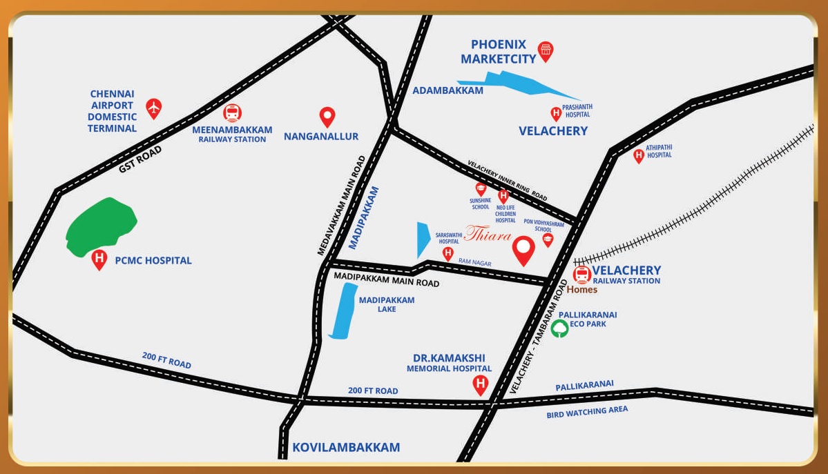 GK Thiara Apartments Location Image