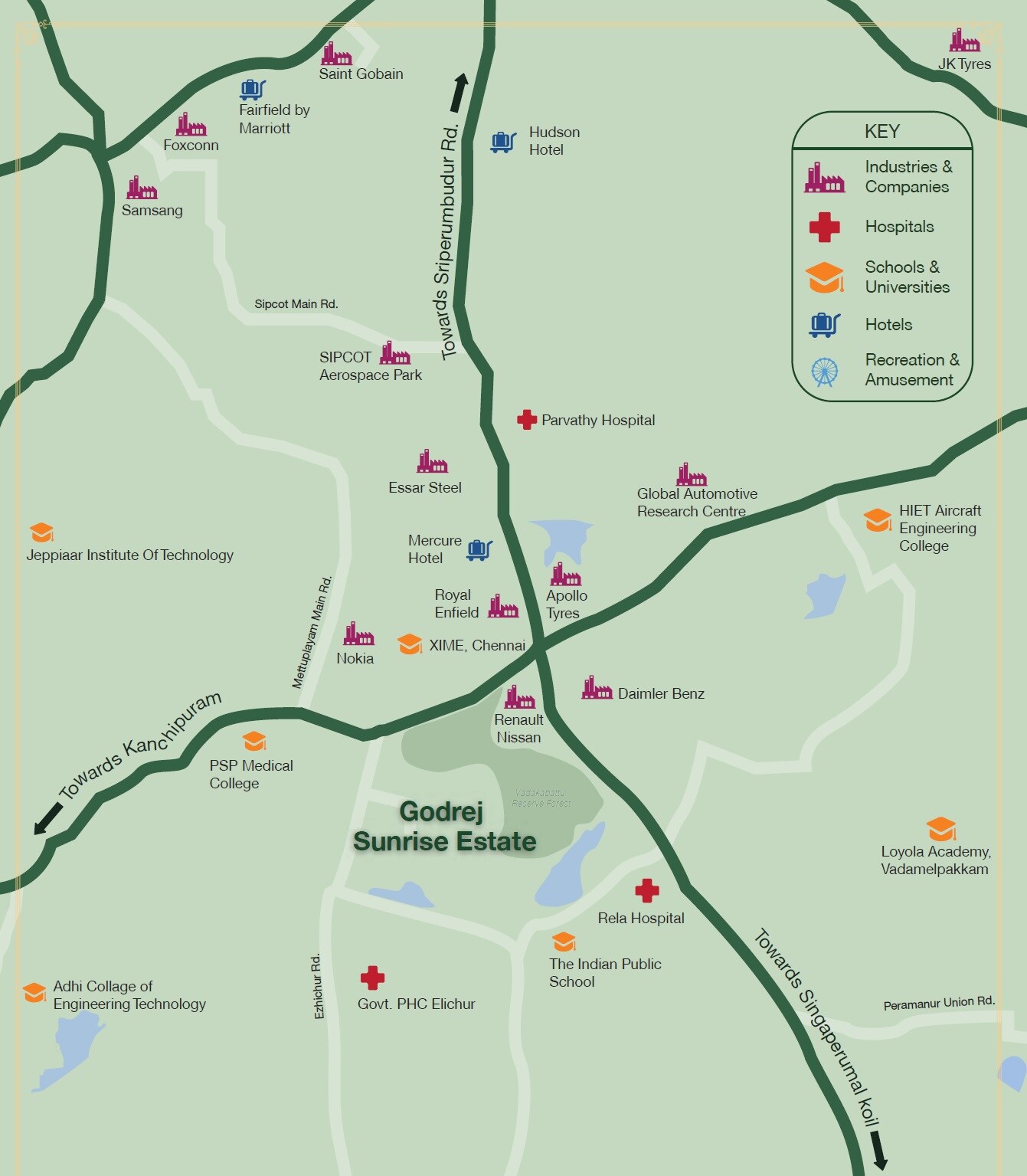 Godrej Sunrise Estate Location Image