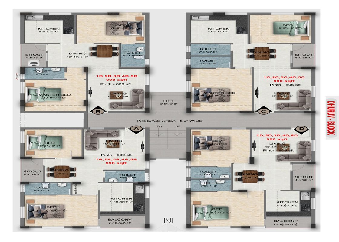 GPB Nidhulan Park View Castle Floor Plans